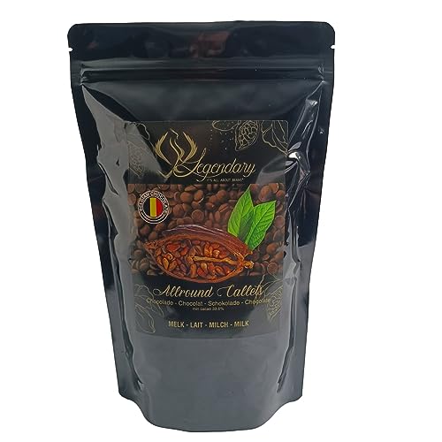 Legendary und Callebaut CALLETS MILCH 1 kg - Original belgische Schoko Drops, für Schokoladen-Fondue und Schoko-Brunnen, Ganache, Glasur, zum Trinken usw. von Legendary - it's all about beans