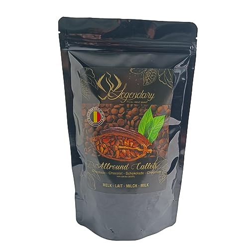 Legendary und Callebaut CALLETS MILCH 500 gr - Original belgische Schoko Drops, für Schokoladen-Fondue und Schoko-Brunnen, Ganache, Glasur, zum Trinken usw. von Legendary - it's all about beans