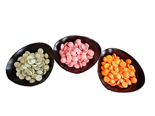 Legendary und Callebaut CALLETS STRAWBERRY/LEMON/ORANGE 3 x 0.25 Kg - Original belgische Schoko Drops, für Schokoladen-Fondue und Schoko-Brunnen, Ganache, Glasur, zum Trinken usw. von Legendary - it's all about beans