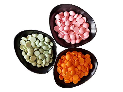 Legendary und Callebaut CALLETS STRAWBERRY / LEMON / ORANGE 3 x 0.5Kg - Original belgische Schoko Drops, für Schokoladen-Fondue und Schoko-Brunnen, Ganache , Glasur, zum Trinken usw. von Legendary - it's all about beans