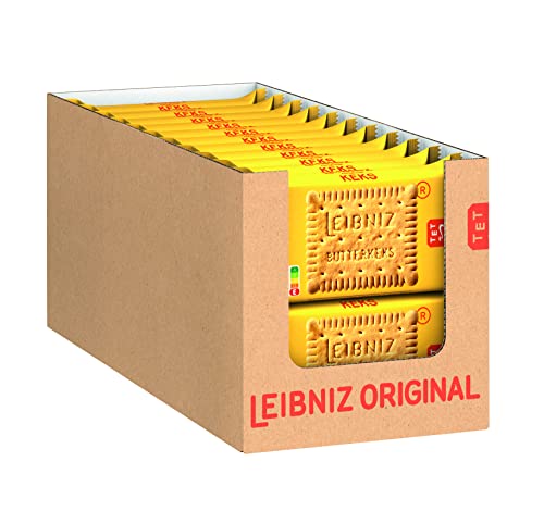 LEIBNIZ Original Butterkeks, 22er Snack Pack, die Nr 1 unter den Butterkeksen, knusprige Kekse in praktischer Großpackung (22 x 50 g), perfekt für unterwegs von The Bahlsen Family