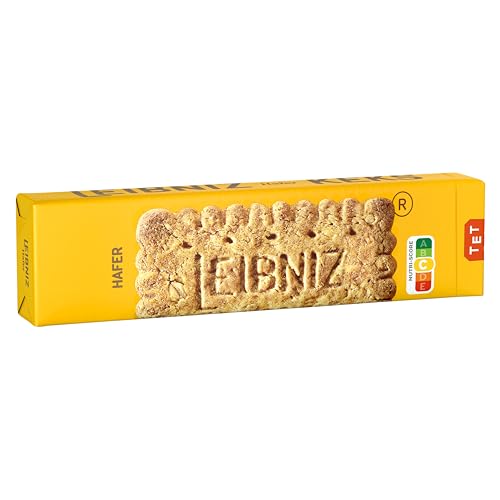 LEIBNIZ Haferkeks, 230 g, knusprige Kekse mit Hafer und Weizen gebacken (1 x 230 g) (Packung mit 10) von Leibniz