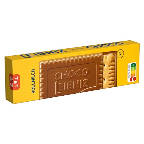 LEIBNIZ Choco Vollmilch, 125 g, knusprige Butterkekse eingebettet in zarte Milchschokolade (1 x 125 g) von Leibniz