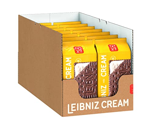 LEIBNIZ Cream Milk, 14er Pack, knusprige Kakaoekse mit zarter Milchcreme, Großpackung als Vorrat oder zum Verkauf (14 x 190 g) von The Bahlsen Family