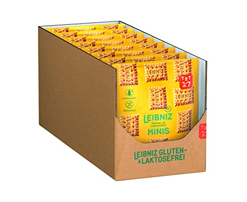 LEIBNIZ Minis Gluten- und Laktosefrei, 8er Pack, glutenfreie & laktosefreie Butterkekse, in Großpackung als Vorrat oder zum Verkauf (8 x 100 g) von The Bahlsen Family