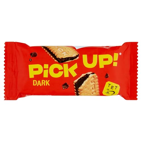 PiCK UP! Dark - Keksriegel - 2 Butterkekse mit dunkler Schokoladentafel (1 x 28 g) von Leibniz