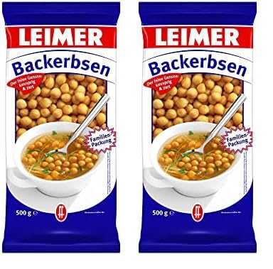 Leimer Backerbsen, Familienpackung, 500 g (Packung mit 2) von Leimer