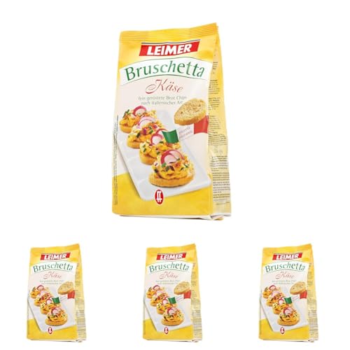 Leimer Bruschetta Käse, 150 g 036950 (Packung mit 4) von Leimer