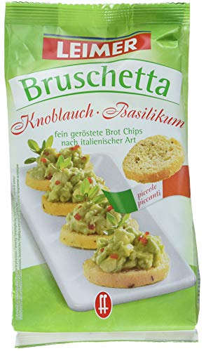 Leimer Bruschetta Knoblauch/Basilikum, 10er Pack (10x 150 g Beutel) von Leimer