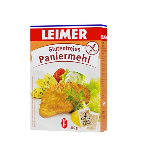 Leimer Paniermehl glutenfrei Packung, 4er Pack (4 x 200 g) von Leimer