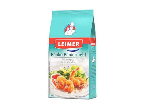 LEIMER Panko Paniermehl 1kg - Für eine zart knusprige und locker leichte Panade im Asia-Style (1 x 1kg) von Leimer