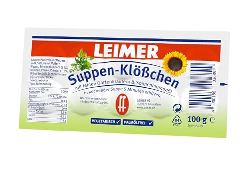 Leimer Suppen-Klößchen, 100 g (Packung mit 10) von Leimer