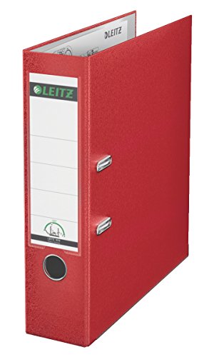 Leitz Ordner 1010 DIN A4 Rückenbreite: 80 mm Rot 2 Bügel 10105025 von Leitz