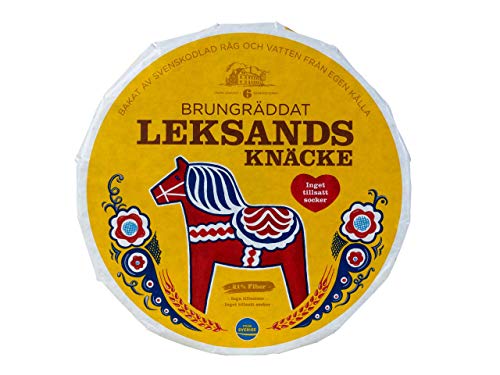 Leksands rundes Knäckebrot, braun (dunkel) (4er Pack) von Leksands