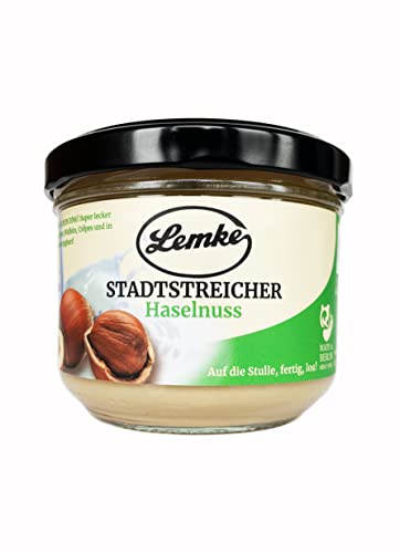 Lemke Haselnusscreme/Haselnussaufstrich - Stadtstreicher Haselnuss von Lemke - Feines Berliner Marzipan seit 1902