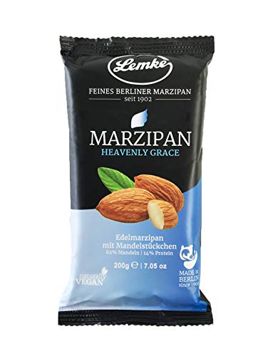 Lemke Marzipan / Backmarzipan - Heavenly Grace - Edelmarzipan mit Mandelstückchen (1x200g) … von Lemke - Feines Berliner Marzipan seit 1902