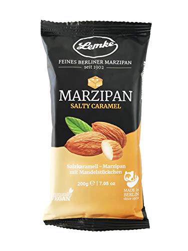 Lemke Marzipan/Backmarzipan - Salty Caramel - Salzkaramell-Marzipan mit Mandelstückchen von Lemke - Feines Berliner Marzipan seit 1902