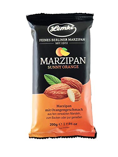 Lemke Marzipan/Backmarzipan - Sunny Orange - Orangen-Edelmarzipan von Lemke - Feines Berliner Marzipan seit 1902