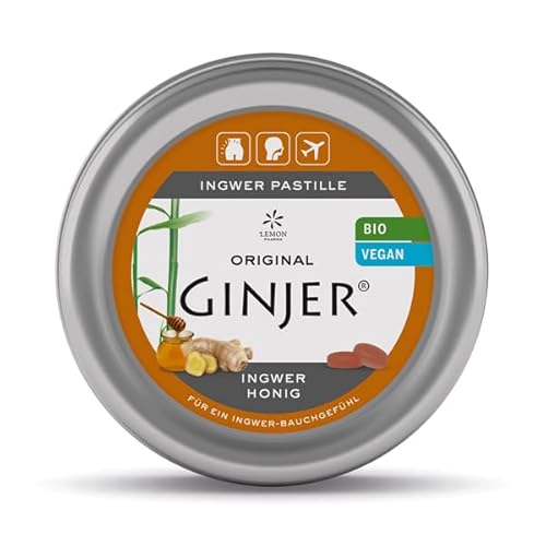 Original GINJER® Ingwerpastillen Honig von Lemon Pharma, Bio von Lemon Pharma