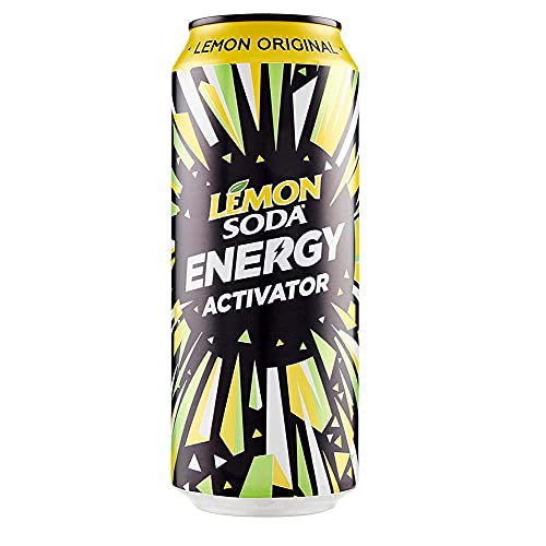 24x Lemonsoda Energy Drink activator Energiegetränk Lemon original Zitronen 500ml alkoholfreies Getränk Sportgetränke von Lemonsoda