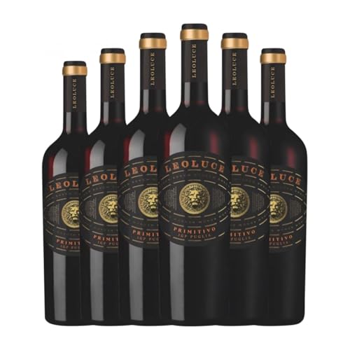 Leoluce Primitivo Puglia 75 cl Rotwein (Karton mit 6 Flaschen von 75 cl) von Leoluce