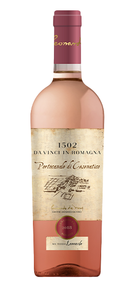 "Portocanale di Cesenatico" Sangiovese Rosato Rubicone IGT 2022 von Leonardo da Vinci