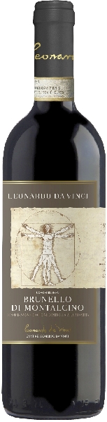 Leonardo Da Vinci Brunello di Montalcino Jg. 2018 2 Jahre im Eichenholzfass gereift von Leonardo
