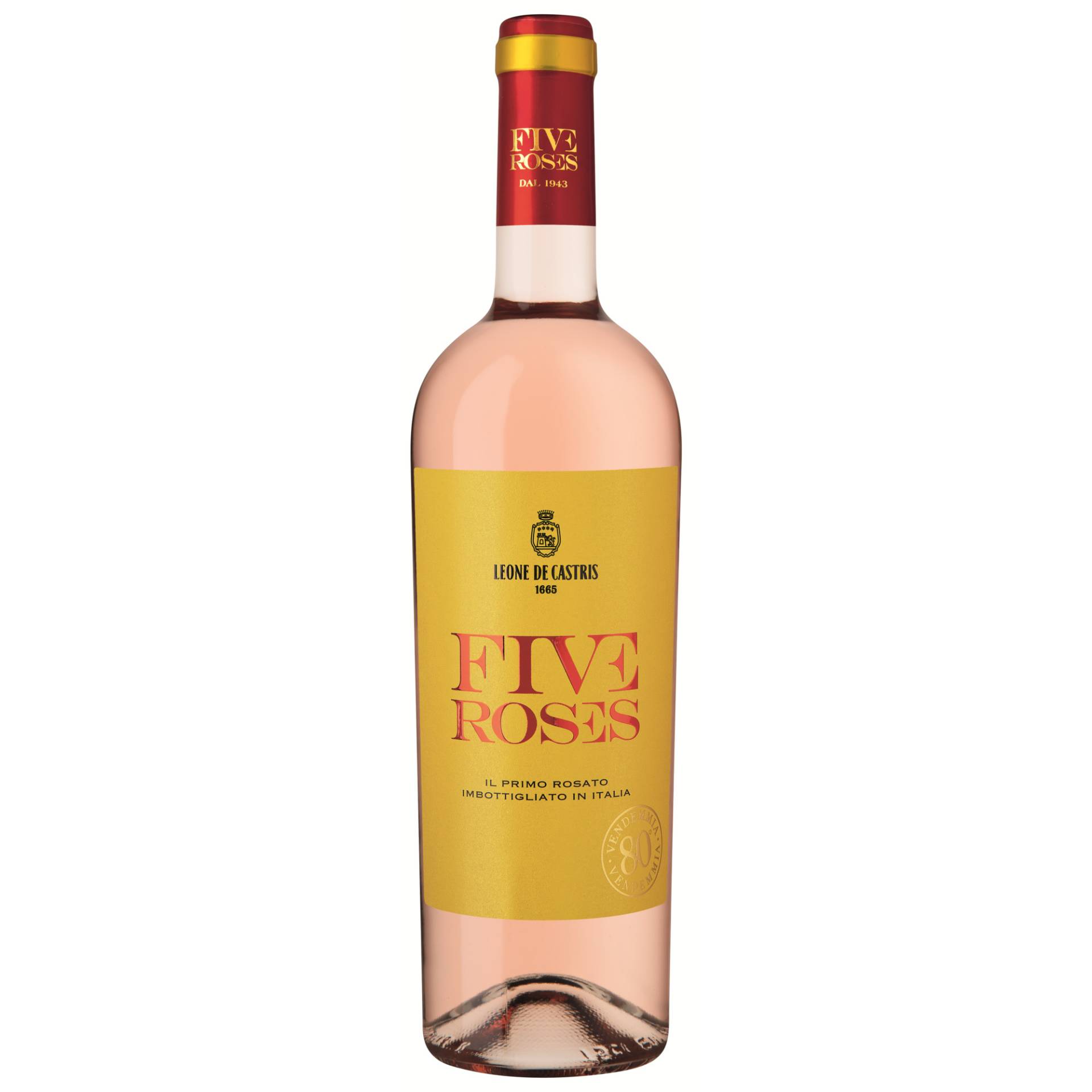 Five Roses Rosato, Salento IGT, Apulien, 2022, Roséwein von Leone de Castris, Via Senatore de Castris n.26, 73015 Salice Salentino (Lecce) Italy