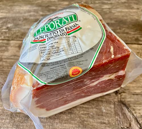 Parmaschinken Preisgekrönt - PROSCIUTTO di Parma DOP LEPORATI mind. 24 Monate gereift am Stück- Gambero Rosso Qualität (1300gr vorderes Viertel) von Leporati