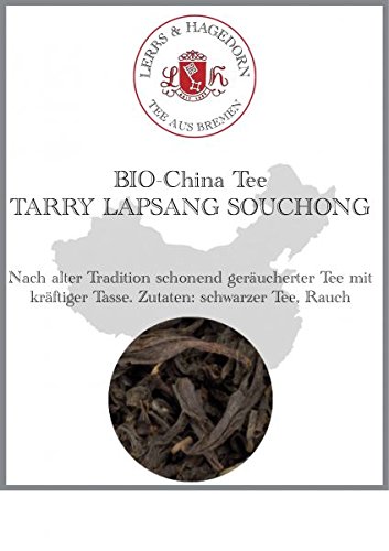 Lerbs & Hagedorn, Schwarzer China Tee Tarry Lapsang Souchong Bio | Rauchig, Langanhaltend, Würzig 1kg Ca. (81 Liter) von Lerbs & Hagedorn