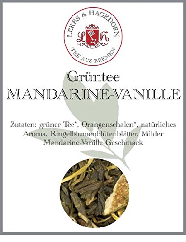 Lerbs & Hagedorn, Grüner Tee Mandarine-Vanille | Milde Mandarine, Vanille 1kg Ca. (80 Liter) von Lerbs & Hagedorn