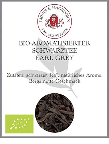 Lerbs & Hagedorn, Schwarzer Tee Earl Grey Bio | Bergamotte 2kg Ca. (162 Liter) Schwarzer Tee Bio, Bergamotte-Öl Bio von Lerbs & Hagedorn