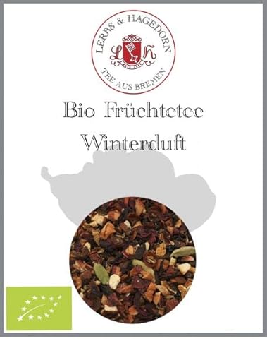 Lerbs & Hagedorn, Bio Früchtetee Winterduft | 1kg (Ca. 81 Liter) Apfelstücke, Hagebuttenschalen, Orangenschalen, Rote Bete, Hibiskus von Lerbs & Hagedorn