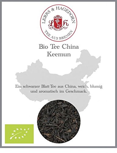 Lerbs & Hagedorn, Bio Tee China Keemun |Weich, Blumig, Aromatisch 1kg (ca. 81 Liter) Blatt-Tee, Schwarzer Tee, China Tee von Lerbs & Hagedorn Bremen