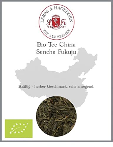 Lerbs & Hagedorn, Bio Tee China Sencha Fukuju |Kräftig, Herb 250g (ca. 20 Liter) Grüner Tee, China Tee von Lerbs & Hagedorn