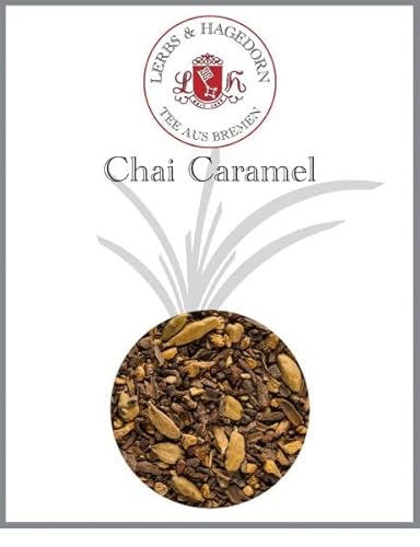 Lerbs & Hagedorn, Chaitee Chai Caramel | Karamell 2kg Ca. (162 Liter) Zimtstücke, Ingwerstücke, Schwarzer Pfeffer, Kardamom-Saat von Lerbs & Hagedorn