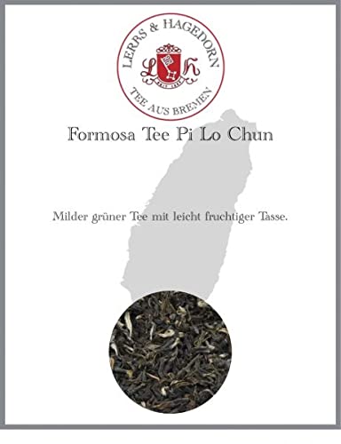 Lerbs & Hagedorn, Formosa Tee Pi Lo Chun |Mild, Leicht Fruchtig 250g (ca. 20 Liter) Fruchtige Tasse von Lerbs & Hagedorn