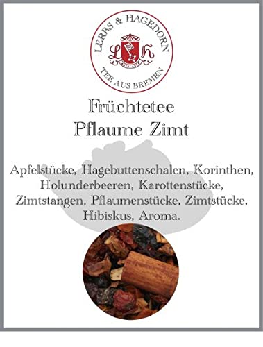 Früchtetee Pflaume Zimt 250g von Lerbs & Hagedorn