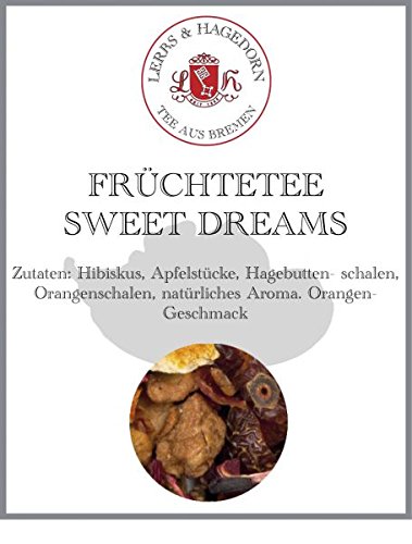 Lerbs & Hagedorn, Früchtetee Sweet Dreams | Orange 2kg Ca. (162 Liter) Hibiskus, Apfelstücke (Geröstet), Hagebuttenschalen von Lerbs & Hagedorn