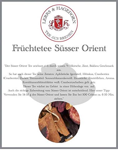 Früchtetee Süsser Orient 2 KG von Lerbs & Hagedorn