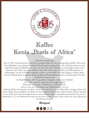 Kenia „Pearls of Africa“ Kaffee 1kg von Lerbs & Hagedorn