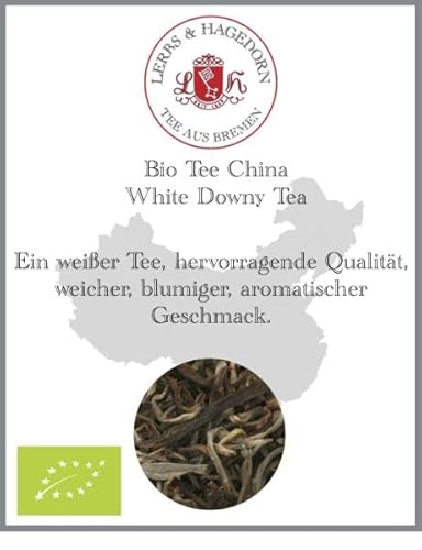 Lerbs & Hagedorn, Bio Tee China White Downy Tea |Weich, Blumig, Aromatisch 250g (ca. 20 Liter) Weißer Tee von Lerbs & Hagedorn