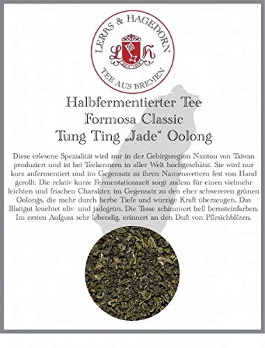 Lerbs & Hagedorn, Formosa Classic Tung Ting „Jade“ Oolong | Herbe Tiefe Würzige Kraft 1kg (ca. 81 Liter) Hell Bernsteinfarbene Tasse von Lerbs & Hagedorn