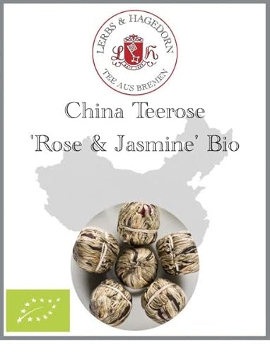 Lerbs & Hagedorn, Grüner China Tee Teerose Rose & Jasmine Bio | Rose, Blumig, Süßlich, Fruchtig 1kg Ca. (81 Liter) von Lerbs & Hagedorn