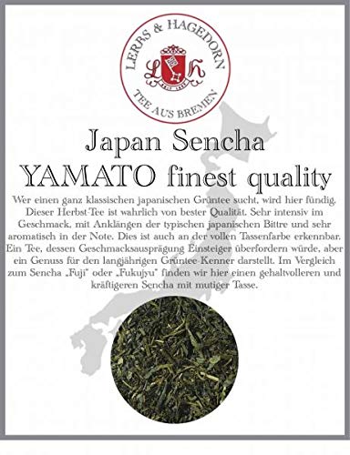 Lerbs & Hagedorn, Grüner Tee Japan Sencha Yamato | Herausfordernde Geschmacksausprägung Gehaltvoll Kräftig 1kg (ca. 81 Liter) Grüner Tee von Lerbs & Hagedorn