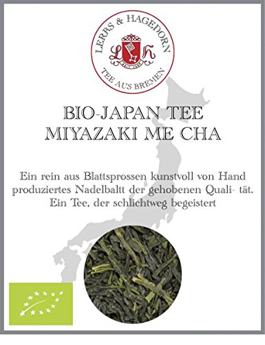 Lerbs & Hagedorn, Japanischer Grüntee Miyazaki Me Cha Bio | Ausgeprägt, Umami, Langanhaltend 1kg Ca. (81 Liter) von Lerbs & Hagedorn