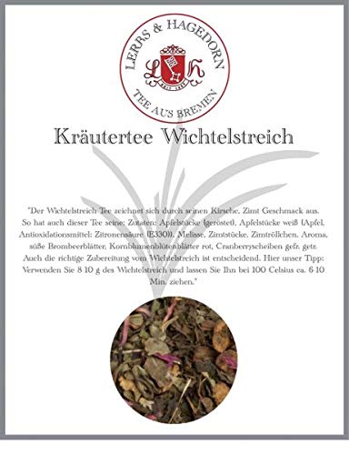 Lerbs & Hagedorn, Kräutertee Wichtelstreich | Kirsche, Zimt 2kg Ca. (162 Liter) Apfelstücke, Apfelstücke Weiß, Melisse, Zimtstücke von Lerbs & Hagedorn