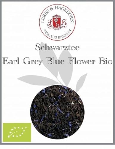 Lerbs & Hagedorn, Schwarzer Tee Earl Grey Blue Flower Bio | Bergamotte 1kg Ca. (81 Liter) Schwarzer Tee Bio, Bergamotte-Öl Bio von Lerbs & Hagedorn