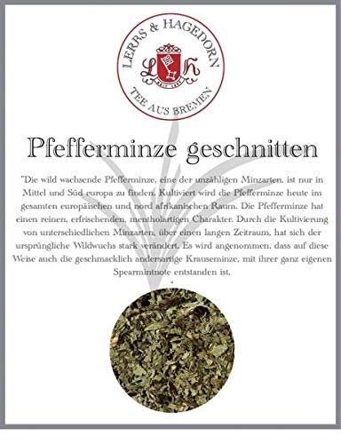 Lerbs & Hagedorn, Pfefferminze geschnitten | 1kg (ca. 81 Liter) Pfefferminze von Lerbs & Hagedorn