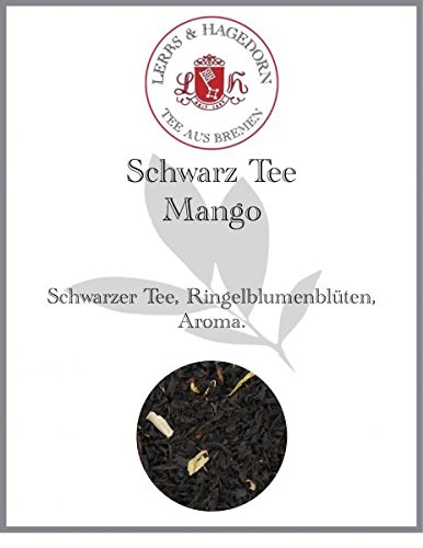 Lerbs & Hagedorn, Schwarz Tee Mango | 1kg (Ca. 81 Liter) Ringelblumenblüten von Lerbs & Hagedorn